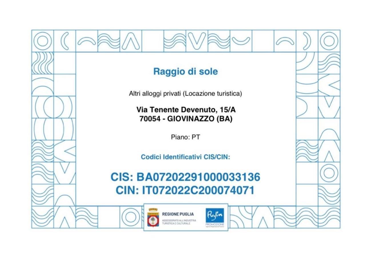 Casa Vacanza Raggio Di Sole Giovinazzo Exterior foto